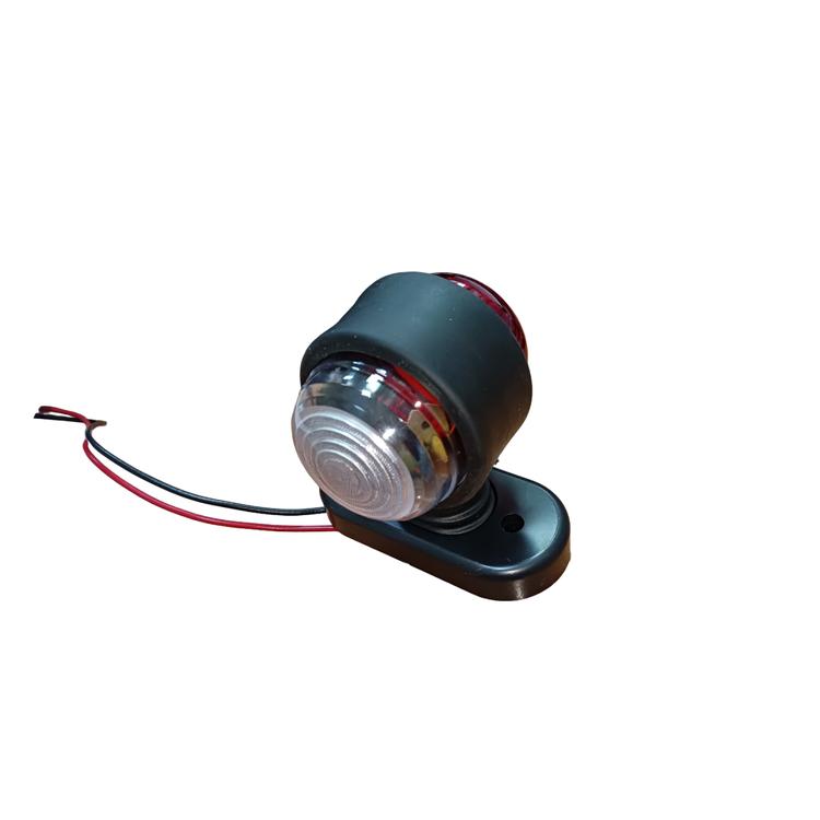 Фонарь габаритный "прямой" 80 мм. (2 отверстия) (ОГ-31) под автолампу*