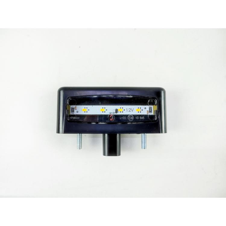 Фонарь подсветки номера  на Газель Некст/Газон Некст (в брус) пластик, черный корпус, светодиодный 12В