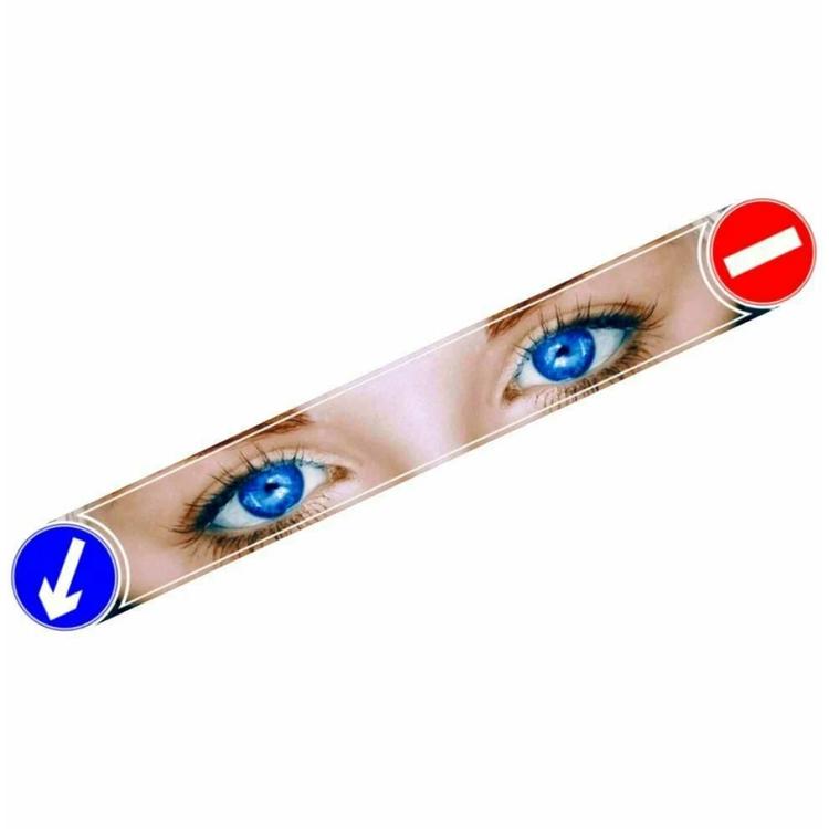 Брызговик задний на Газель (борт/будка) "метла" резина 205*30 с рисунком "Глаза"