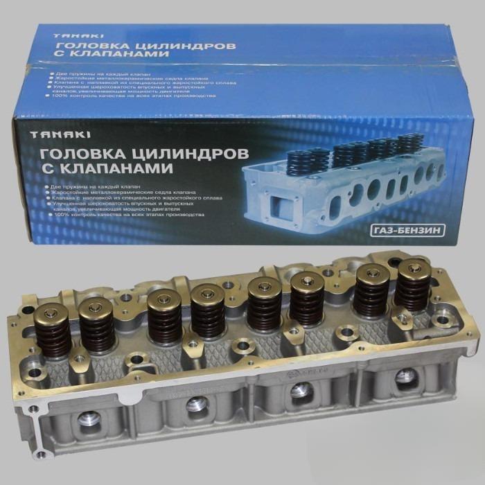 Головка блока (ГБЦ) УМЗ EvoTech-274 с клапанами, для авто. с ГБО  TANAKI