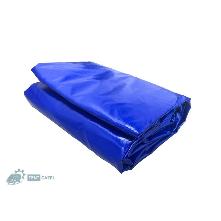 Тент на Газель 3,17 м, "домиком" (2-х слойный, усиленный, плотность 600гр/м2, 8 люверсов) синий (МастерТент)