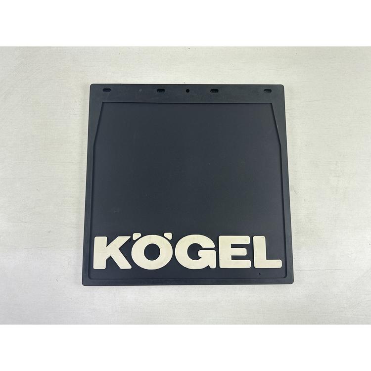 Брызговик задний на Газель (борт/будка) резина 40*40 с рисунком "KOGEL" (объемный белый текст) комплект