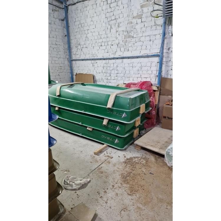 Лодка Стелс 315М Двухцветная (Зеленое дно, серый внутр.) с рундуком