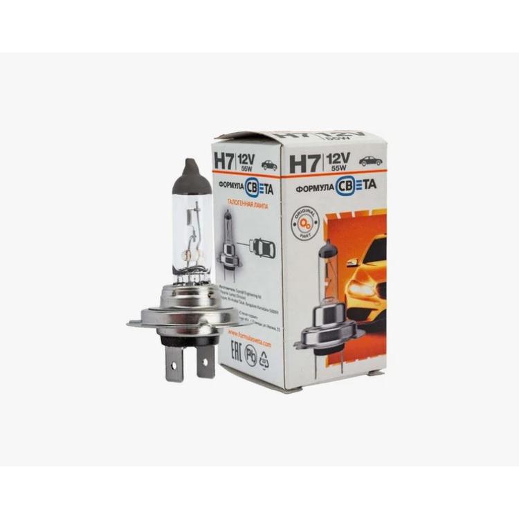 Лампа H7 (12Vх55W) передняя фара на Газель Бизнес (ближний свет) Формула света