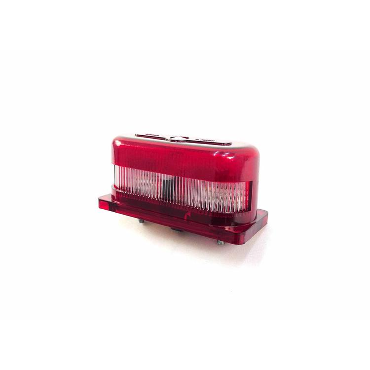 Фонарь подсветки номера на Газель (в брус) пластик, красный корпус, (с габаритом) светодиодный 12/24в*