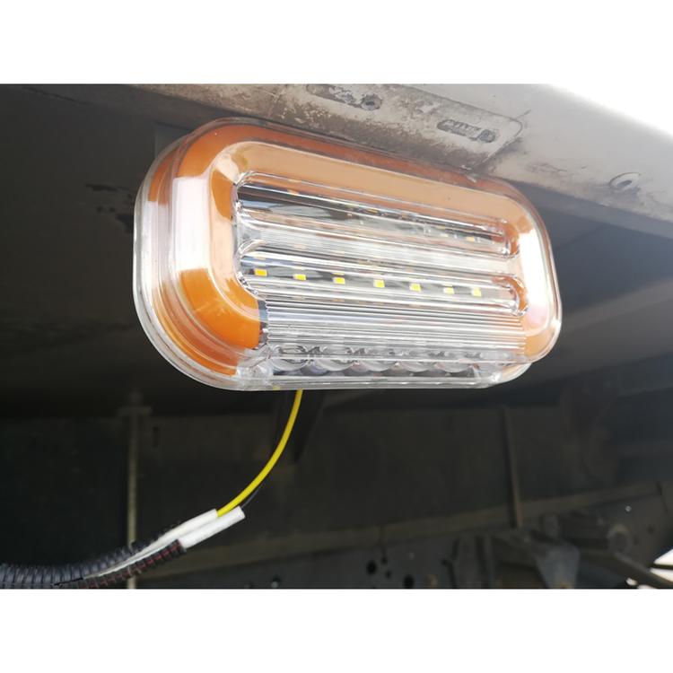 Фонарь габаритный, маркерный (12V) подсветка колеса, большой (бегущий УП С образный)*