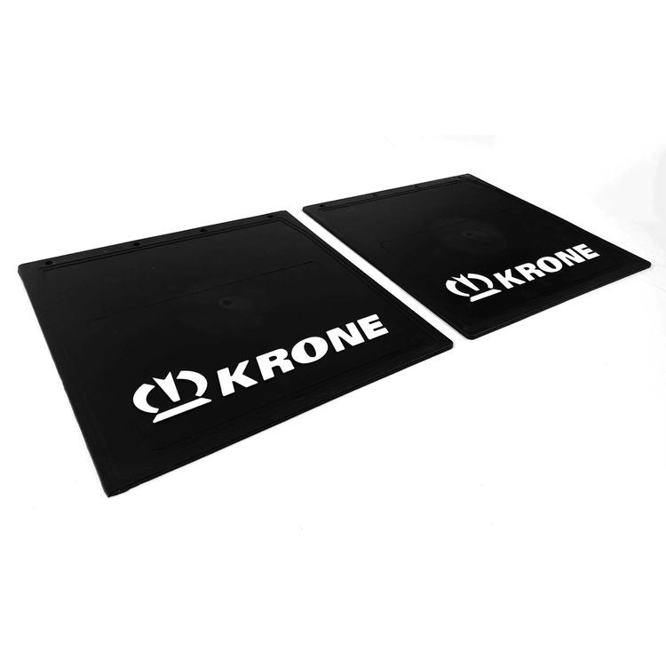 Брызговик задний на Газель (борт/будка) силикон 40*40 с рисунком "KRONE", комплект*