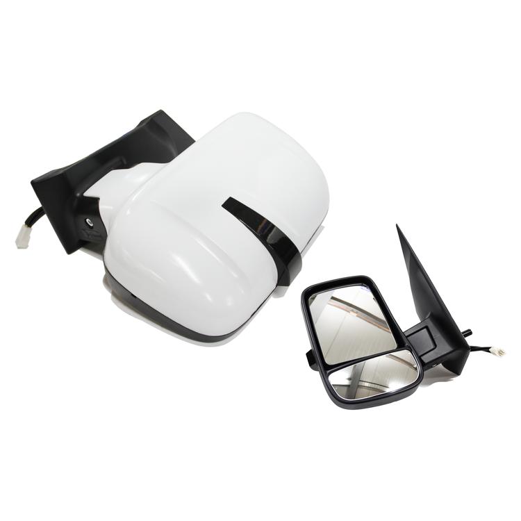 Зеркало на Газель Некст, (на 1-й опоре) с бегающим тонированным повторителем, обогревом, электроприводом (белое), левое