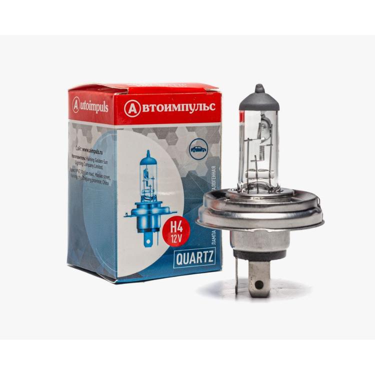 Лампа H7 (12Vх100W +50% к заводу) передняя фара на Газель Бизнес (ближний свет) Автоимпульс*
