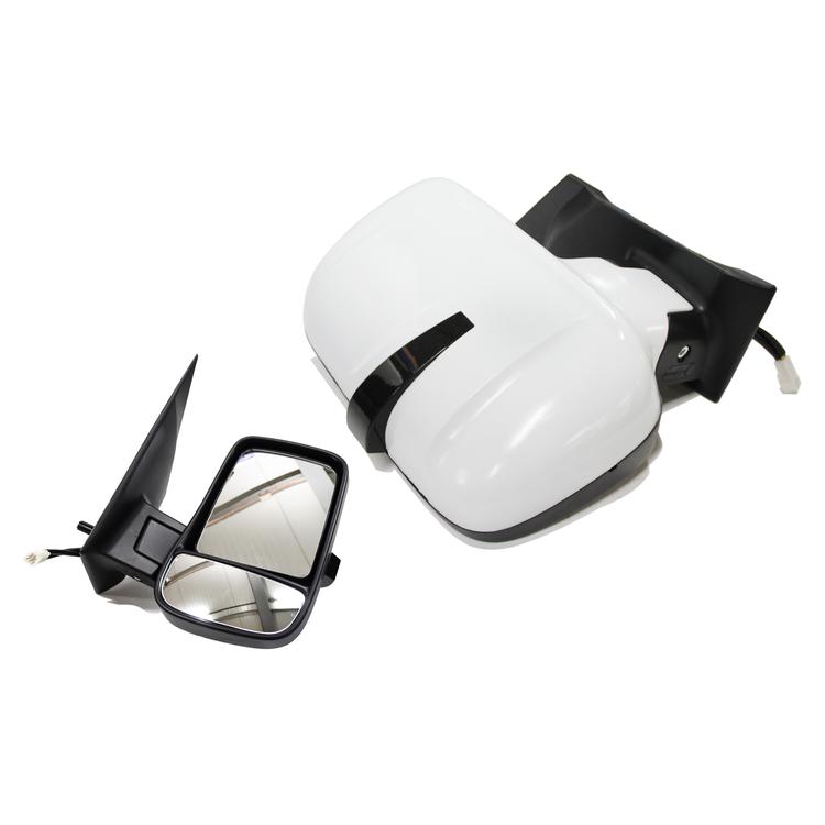 Зеркало на Газель Некст, (на 1-й опоре) с бегающим тонированным повторителем, обогревом, электроприводом (белое), правое(2)