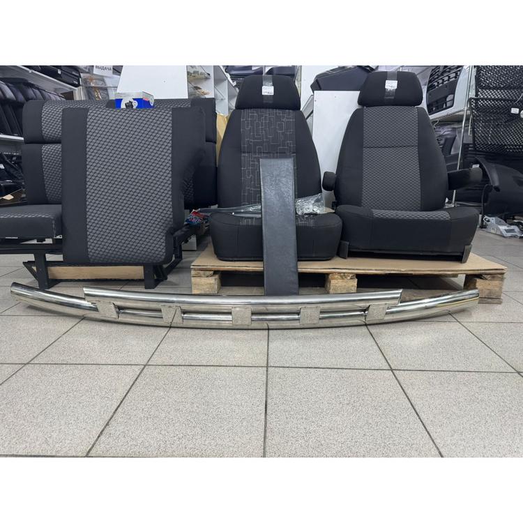 Защита бампера переднего (кенгурин) на Газель Некст/НН "Акула" нержавейка